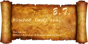 Bischof Tanázia névjegykártya